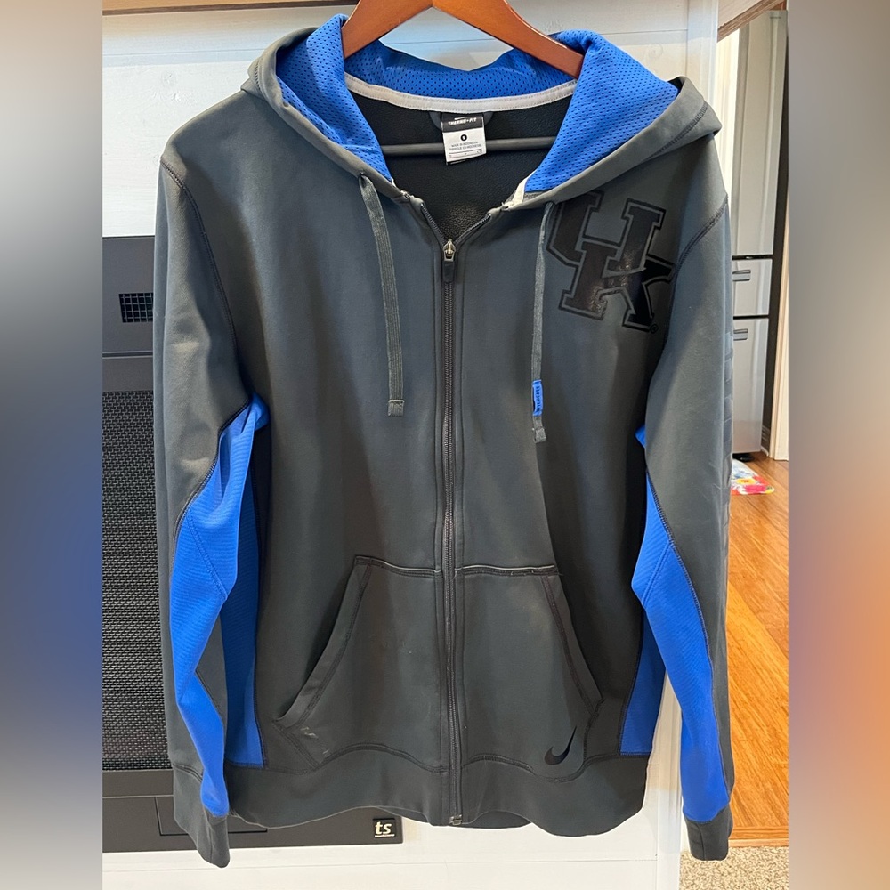 University of Kentucky Nike Mens zip-up jacket hoodie size small
